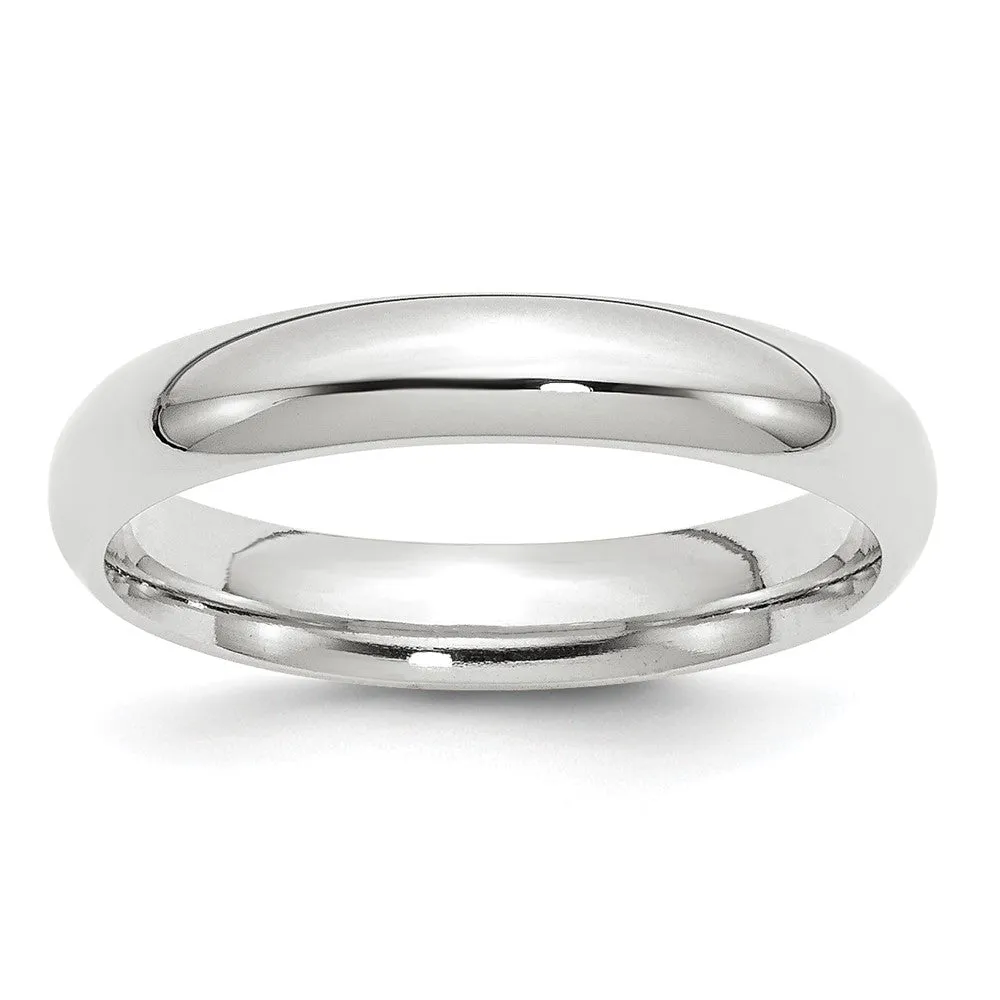 2.5mm to 6mm Platinum Standard Weight Polished Domed Comfort Fit Band