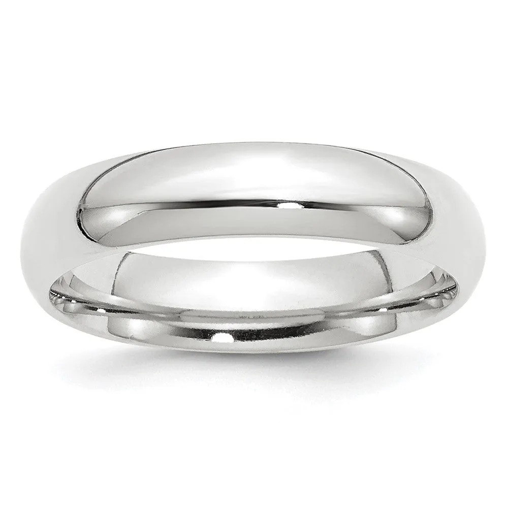 2.5mm to 6mm Platinum Standard Weight Polished Domed Comfort Fit Band