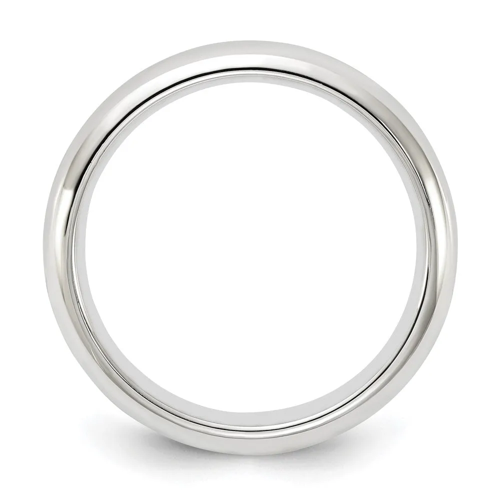 2.5mm to 6mm Platinum Standard Weight Polished Domed Comfort Fit Band