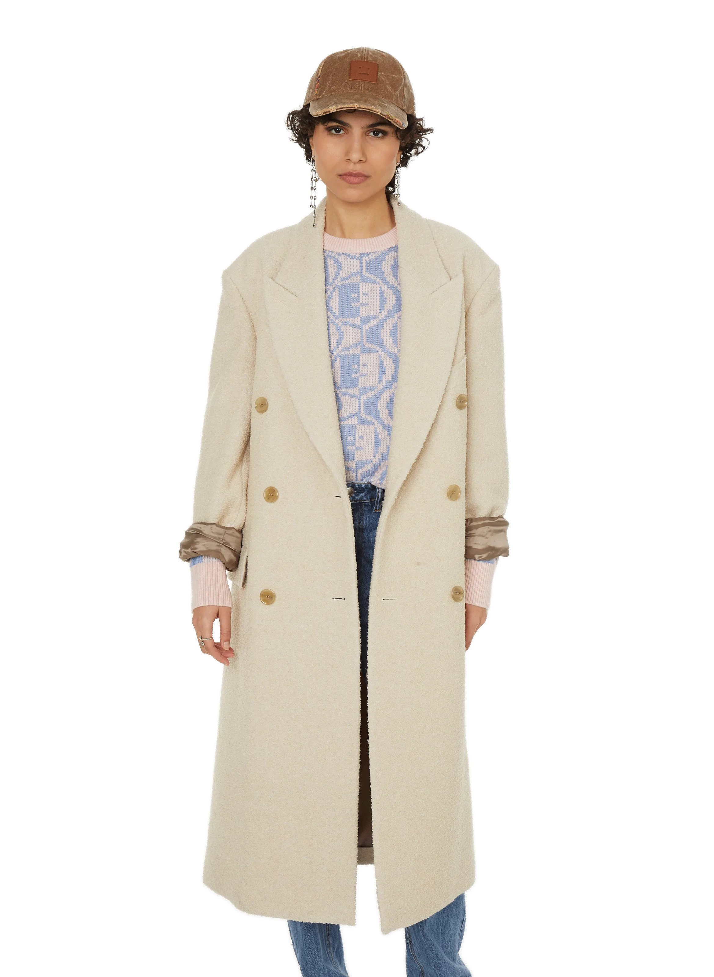 Acne studios  Wool-blend coat  - Beige