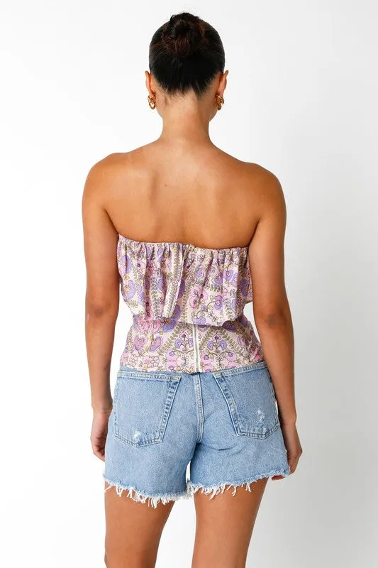 Adley Strapless Top