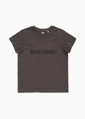 Afends AC II Standard Fit Tee Charcoal