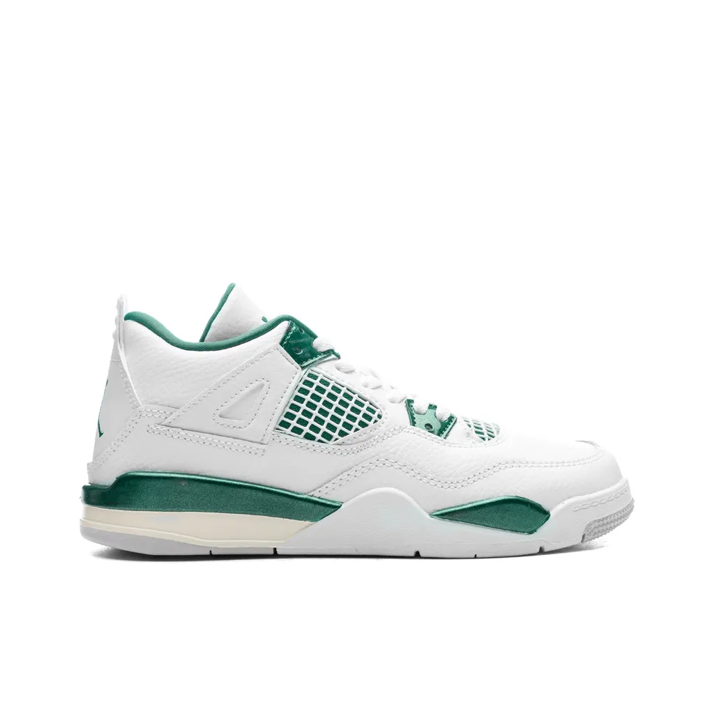 Air Jordan 4 Retro (PS) 'Oxidized Green' - White/Oxidized Green/White