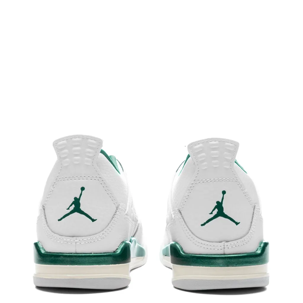 Air Jordan 4 Retro (PS) 'Oxidized Green' - White/Oxidized Green/White