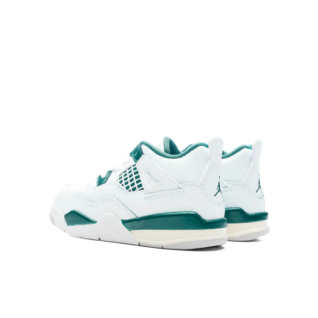 Air Jordan 4 Retro (TD) 'Oxidized Green' - White/Oxidized Green/White