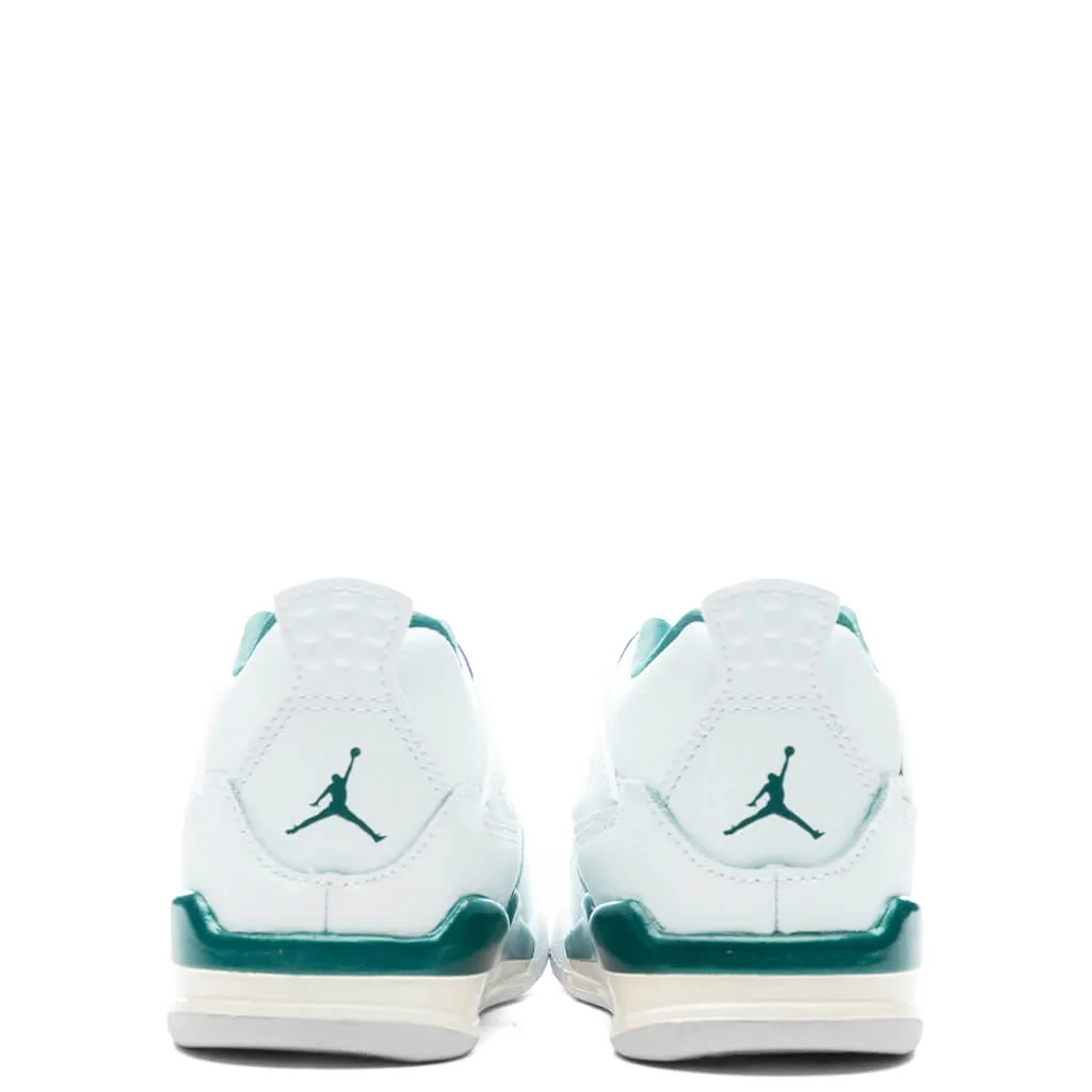 Air Jordan 4 Retro (TD) 'Oxidized Green' - White/Oxidized Green/White