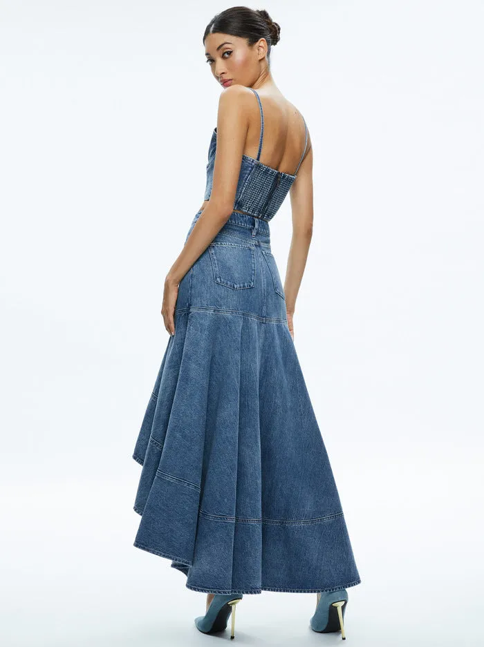 Alice + Olivia - Natacha Spaghetti Strap Bustier - Brooklyn Blue