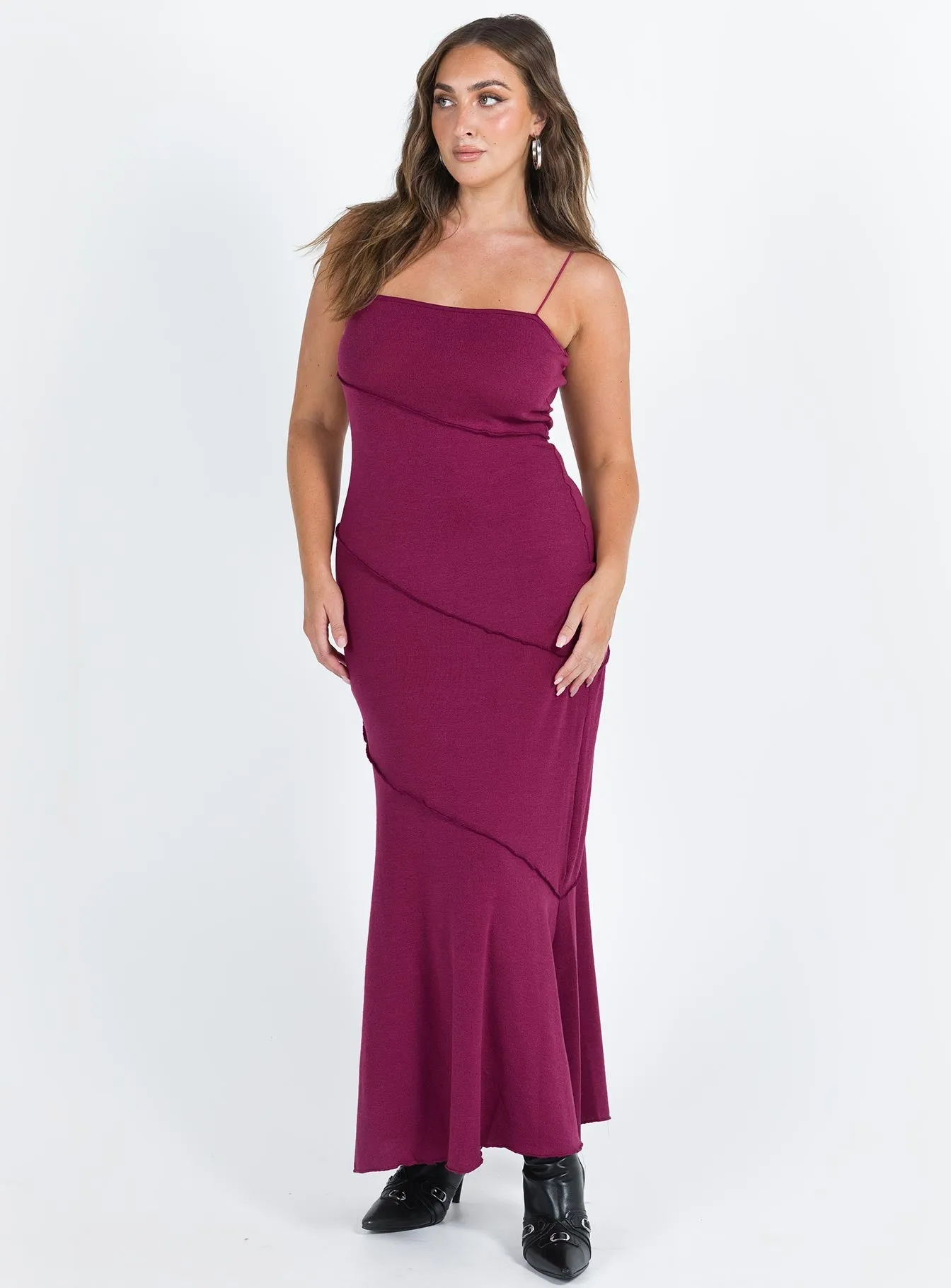 Andros Maxi Dress Burgundy