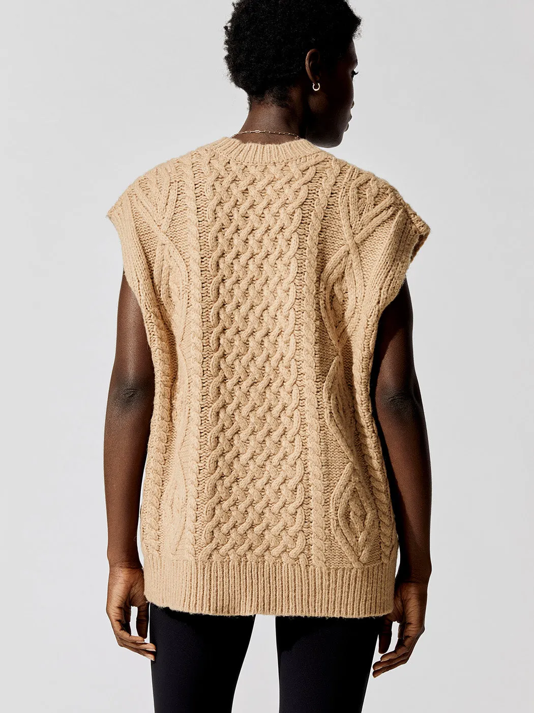 Audrey Sweater Vest - Camel