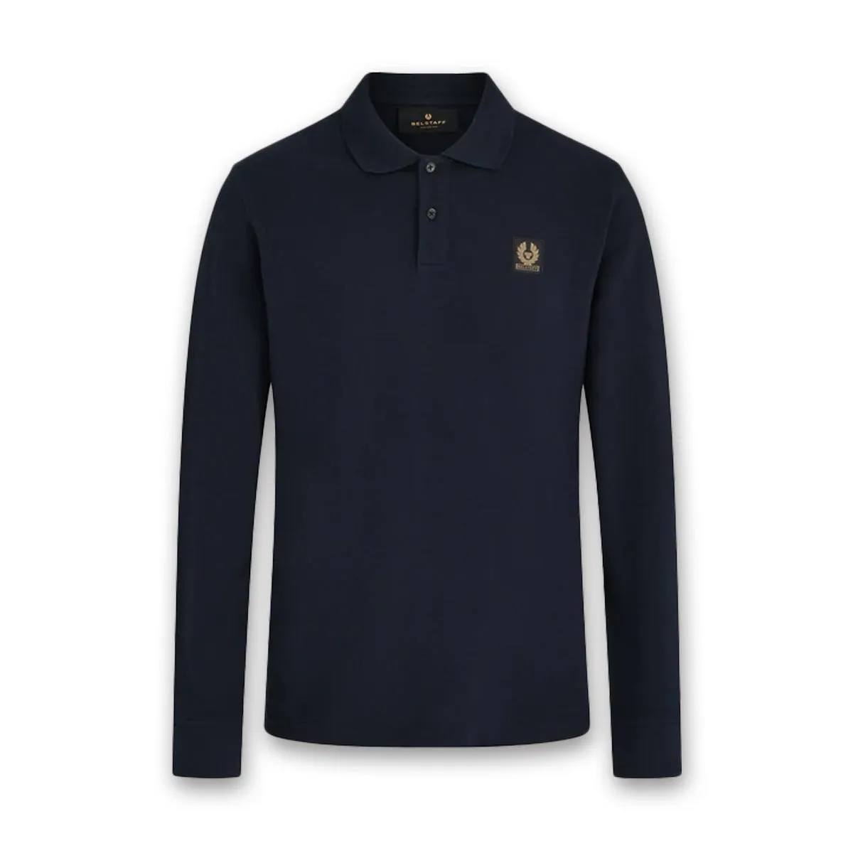 Belstaff - LS Patch Polo Shirt in Dark Ink