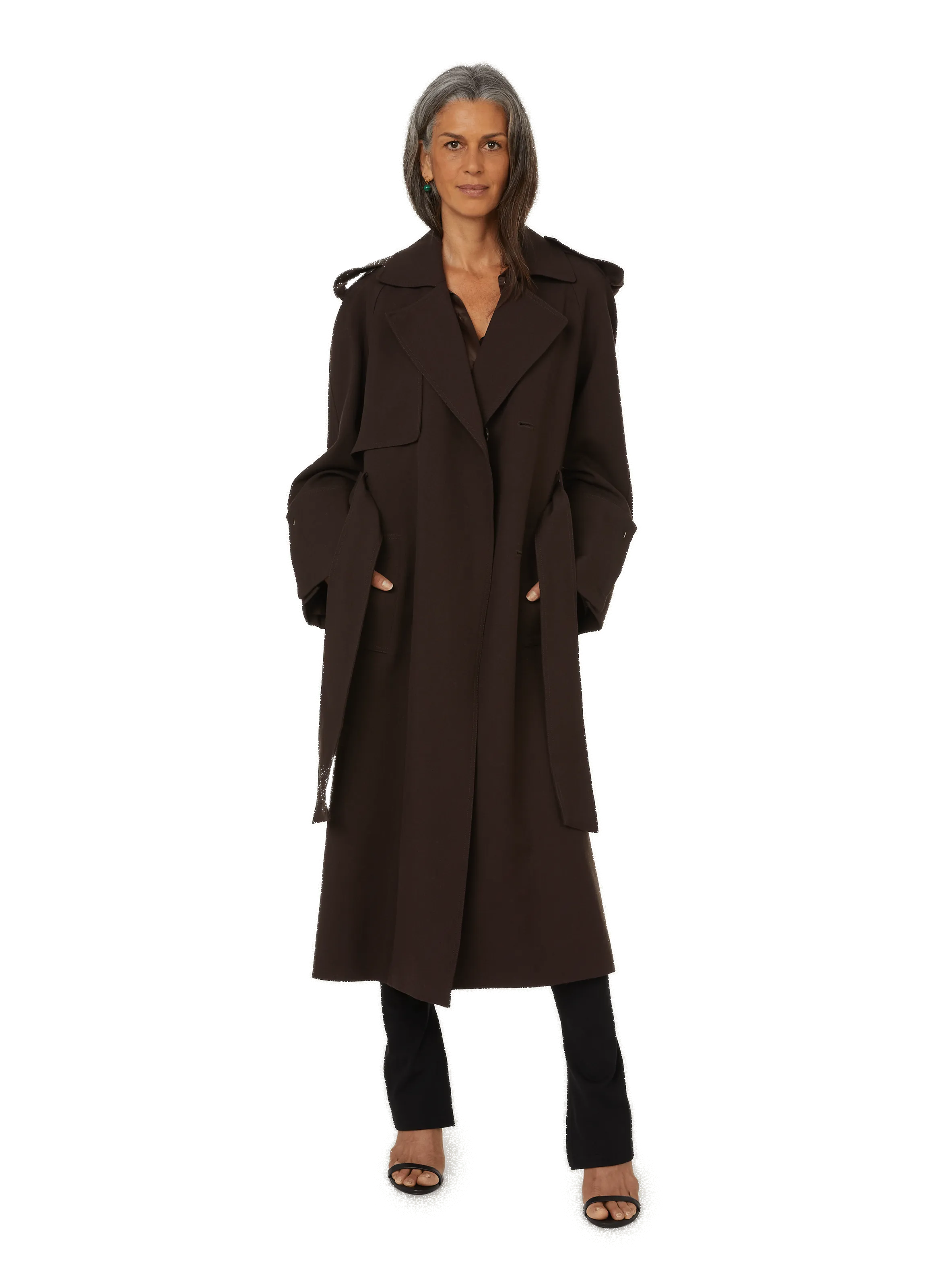 BITE STUDIOS  Wool trench coat - Brown