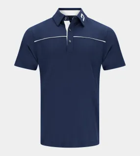 BLOCK PIQUE POLO - NAVY