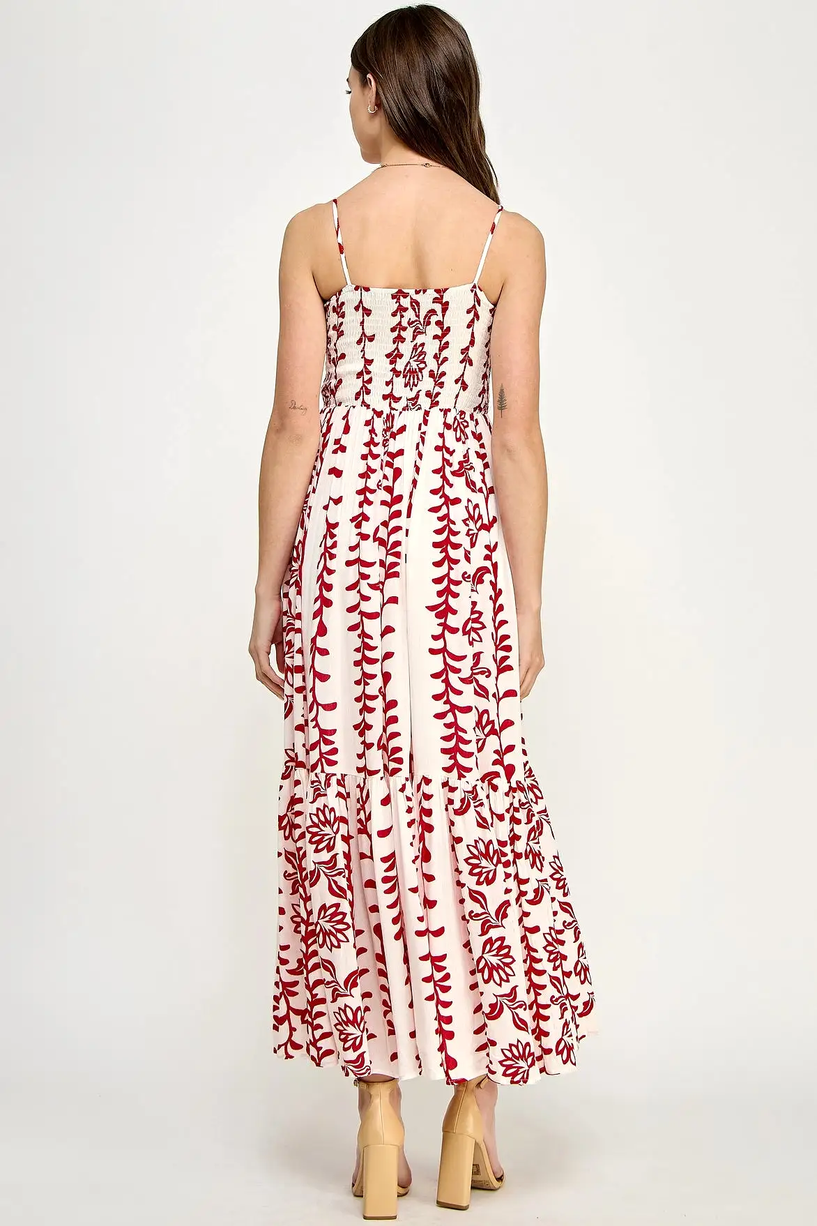 Bloom with a View Red Floral Maxi Dress