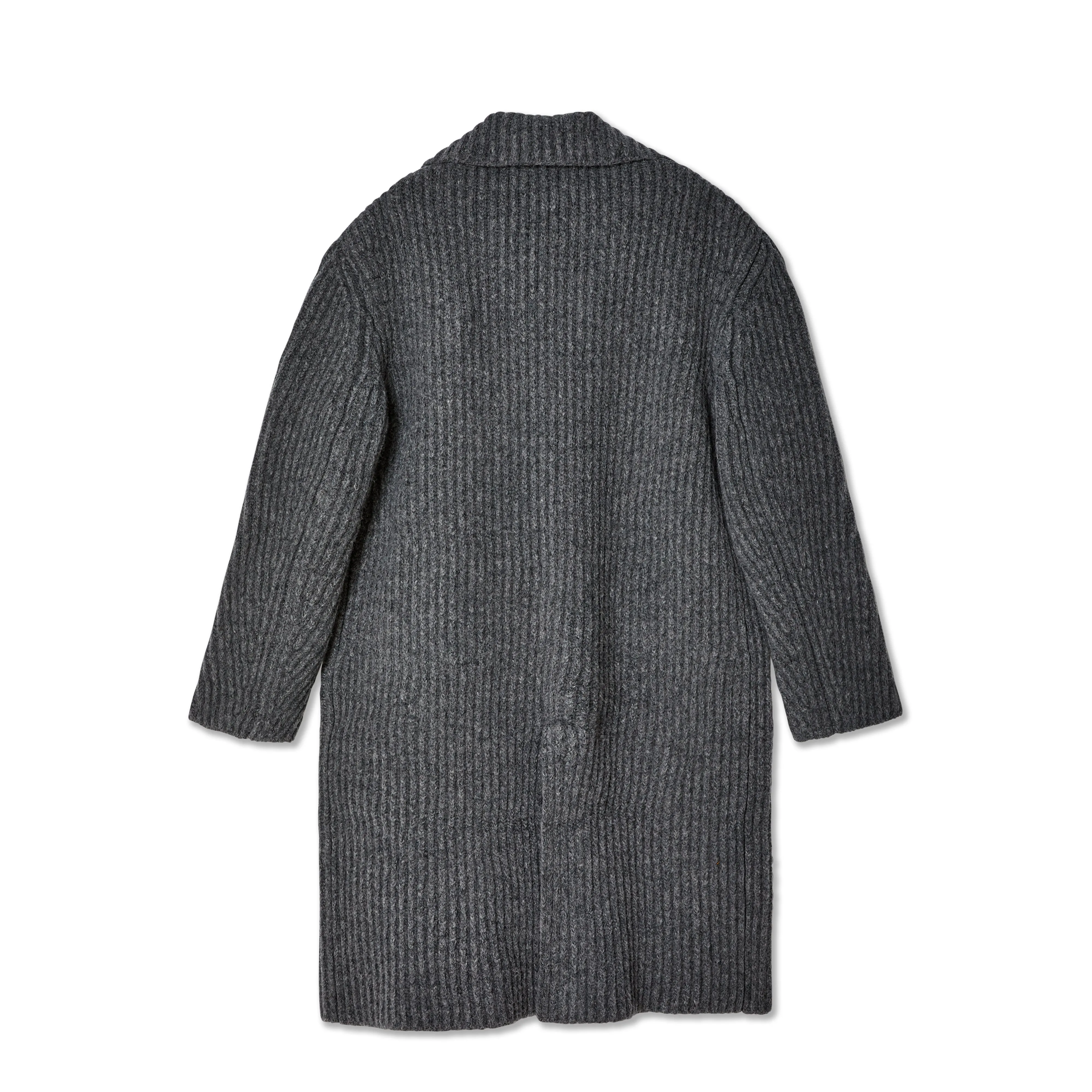 Bottega Veneta - Men's Felted Wool Knitted Coat - (Grey Melange)