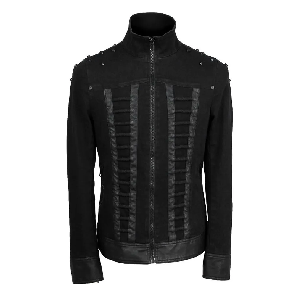 Buy Biker Denim Goth Jacket with Studs - Jackets for Men 0452 | Kilt and Jacks