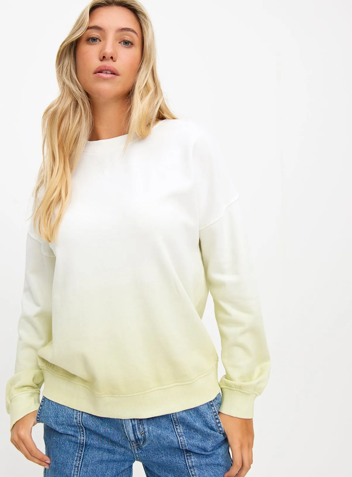 Buy Green Ombre Sweatshirt S | Hoodies and sweatshirts | Tu