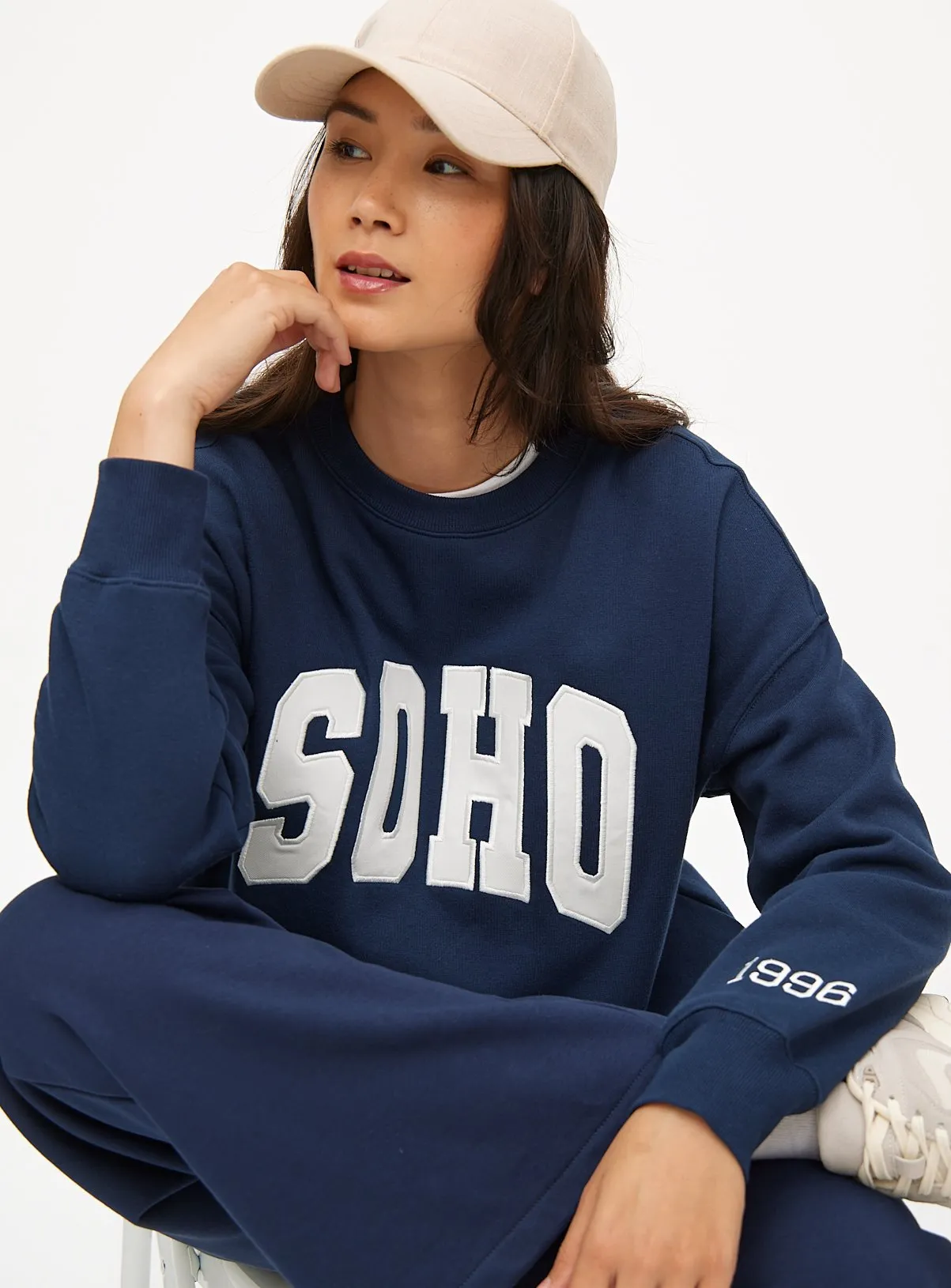 Buy Navy Oversized Soho Sweatshirt XL | Hoodies and sweatshirts | Tu