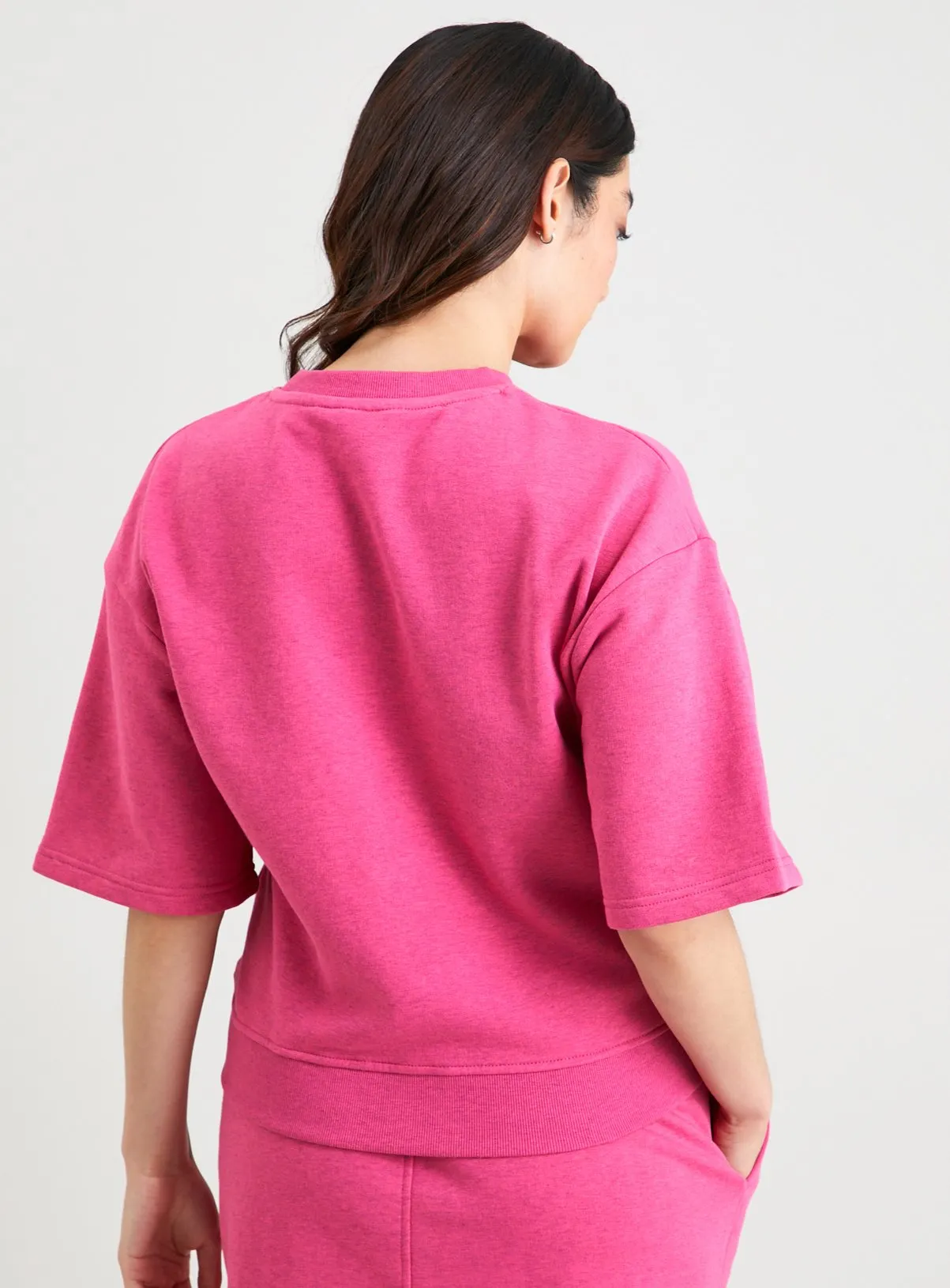 Buy Pink Overdyed Coord Sweatshirt S | Hoodies and sweatshirts | Tu