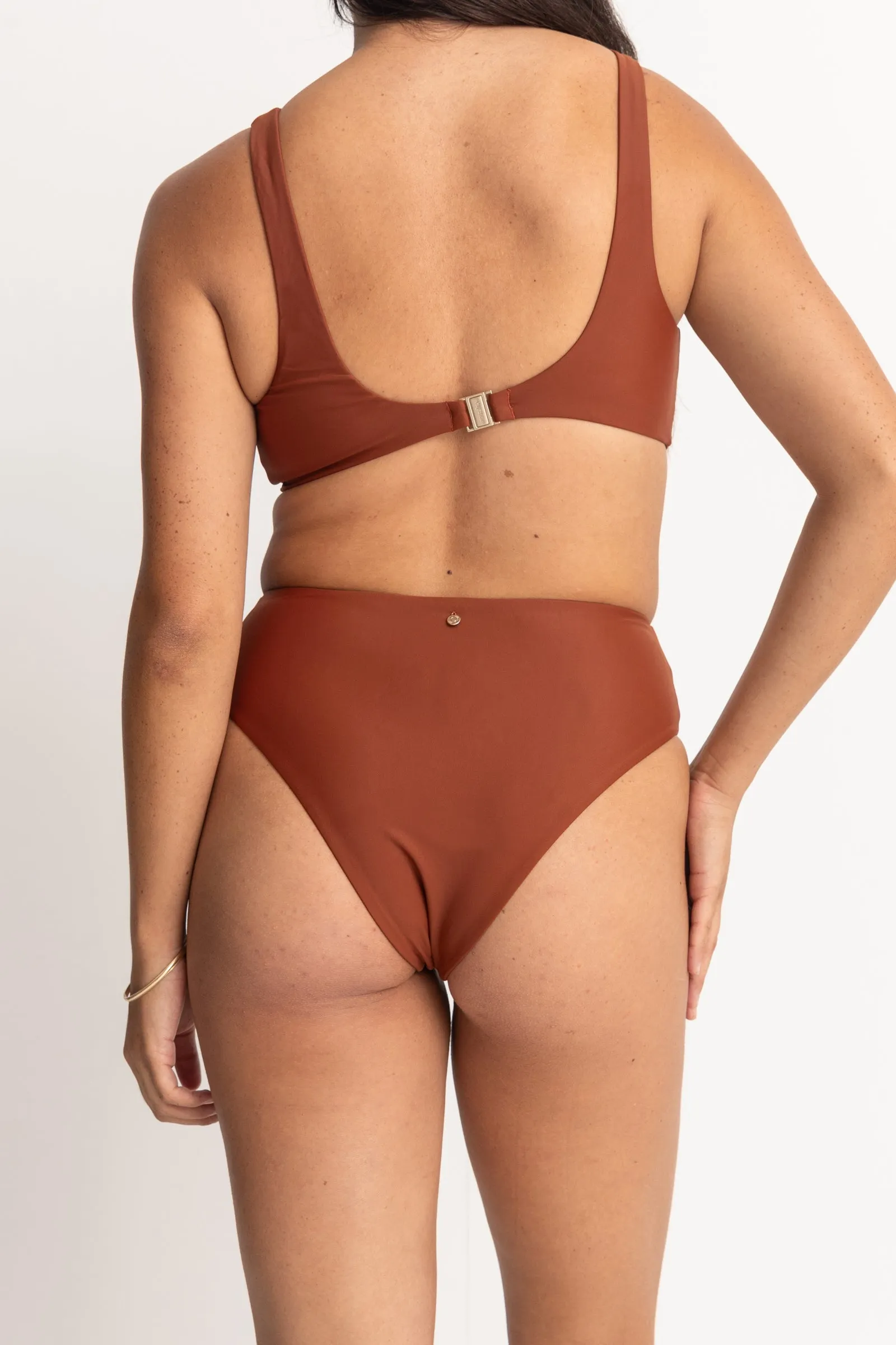 Classic Hi Waist Pant Rust