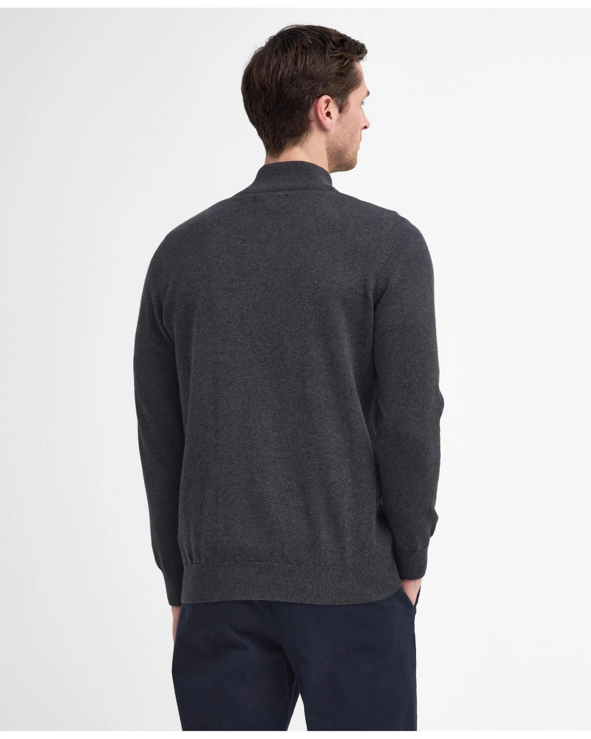 Cotton Mens Half Zip Jumper