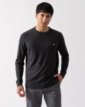 Cotton Merino Mens Crew Neck Jumper