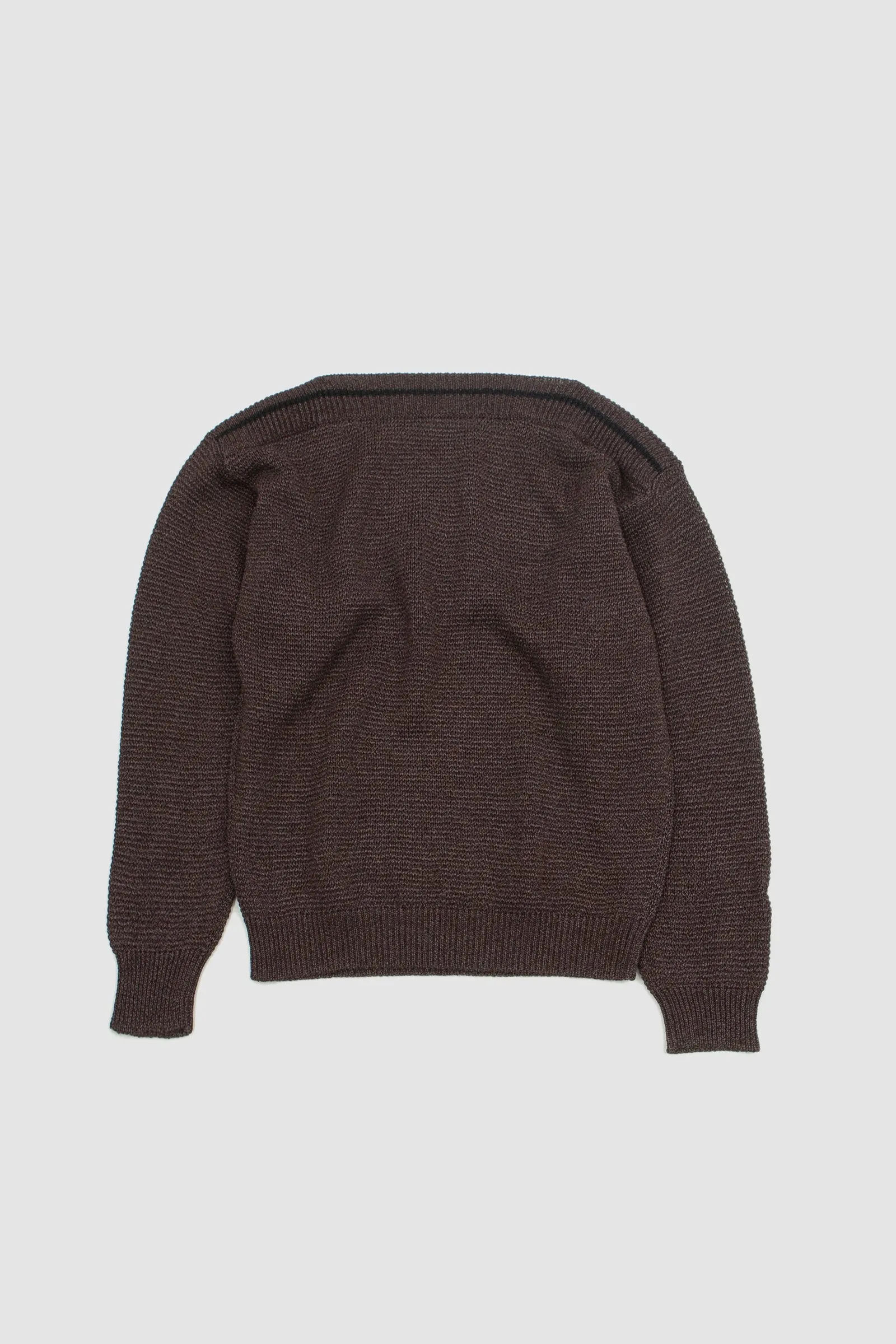 Cristaseya Washi Paper Boatneck Sweater Brown