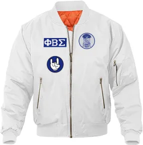 Deference Clothing® compatible with Phi Beta Sigma Clothing® Chapter 59 Bomber Jacket Patches