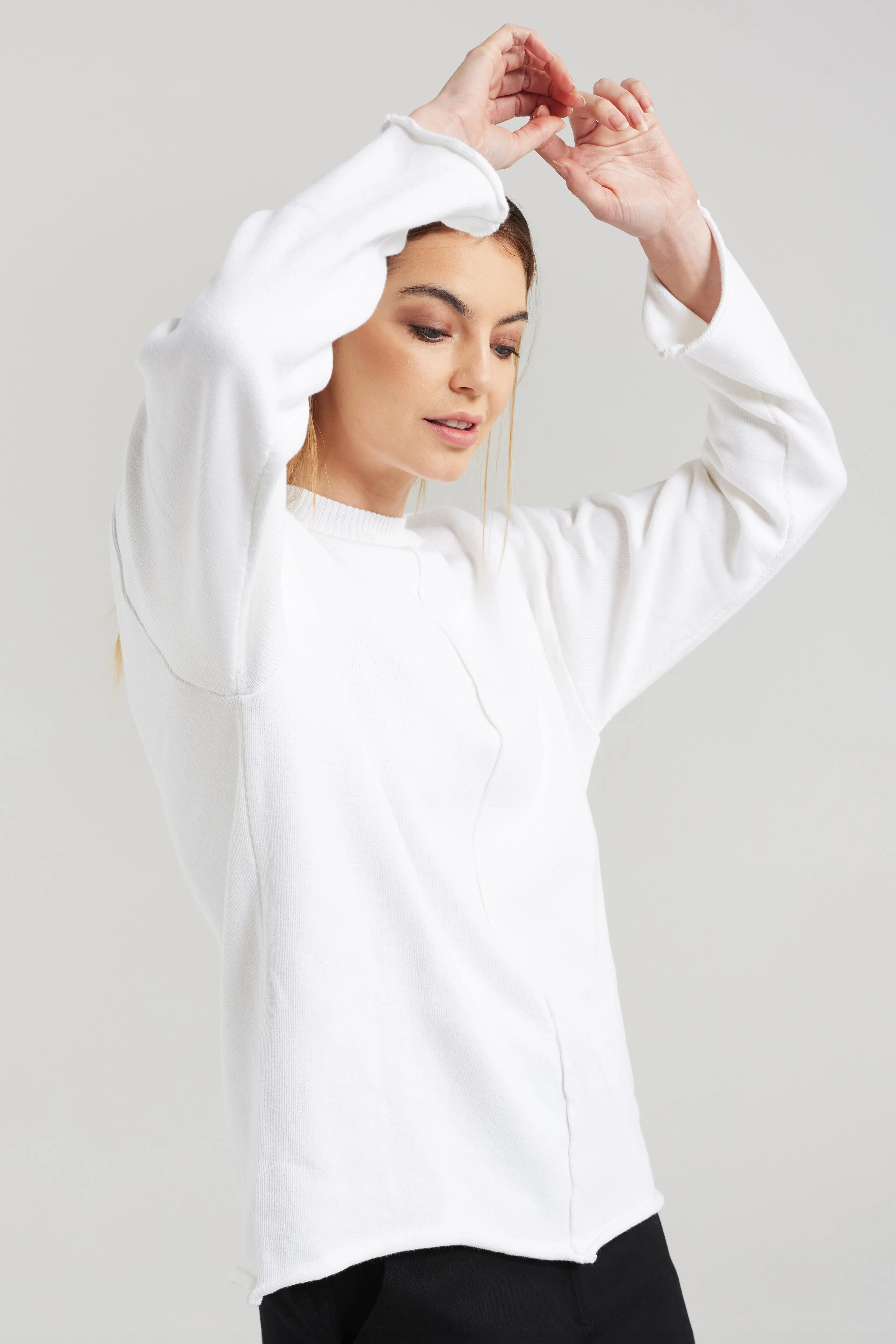 EDGE SWEATER | WHITE