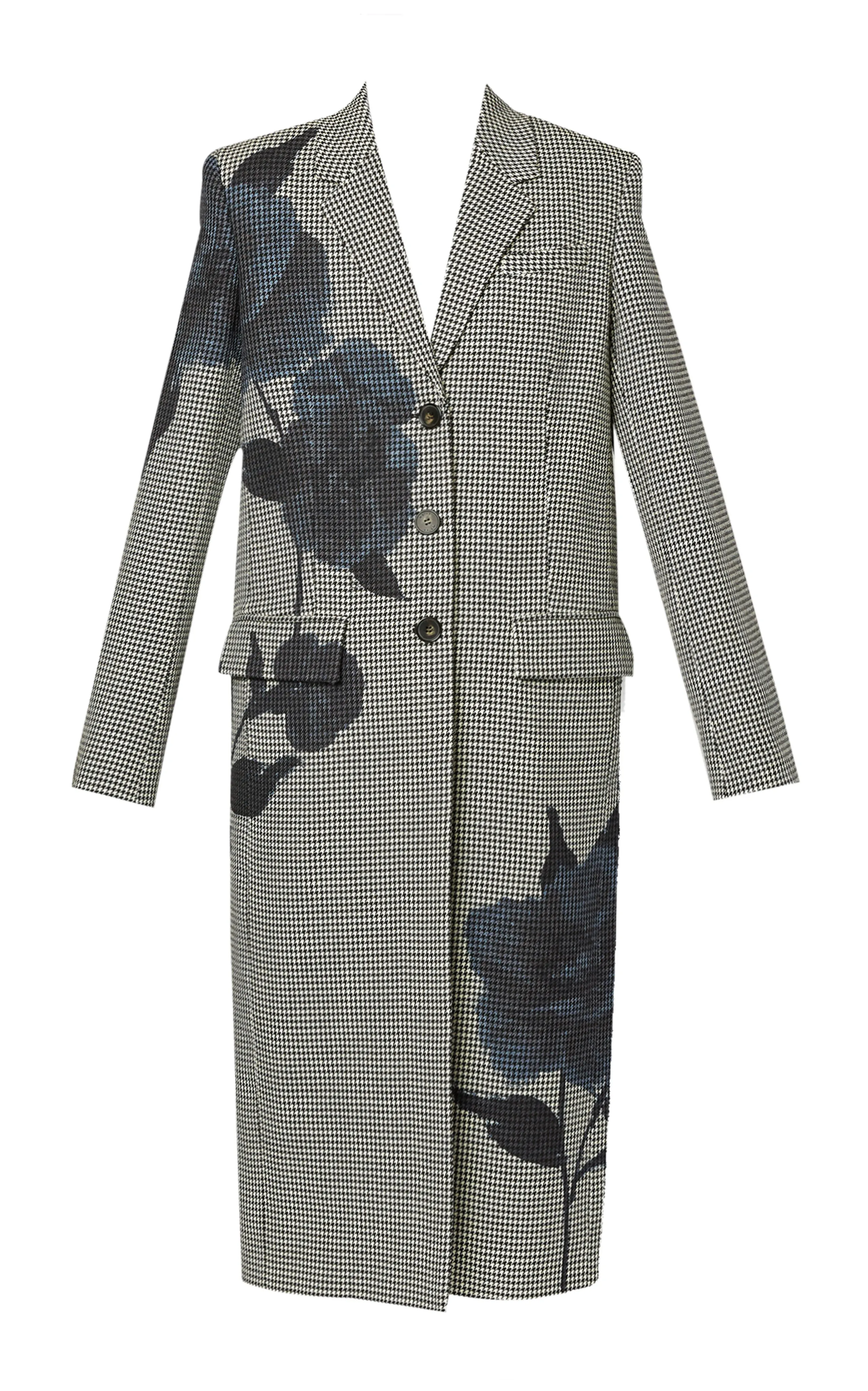 Erdem Floral-Printed Wool Coat