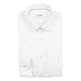 Eton - Slim Fit Royal Twill Shirt in White