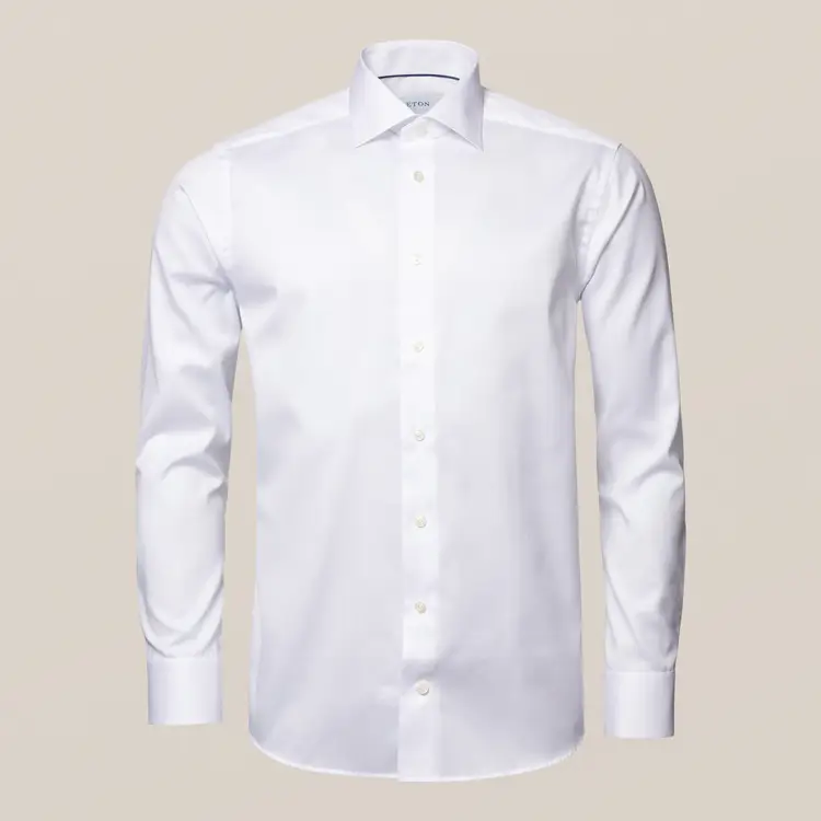 ETON Slim Signature Twill Dress Shirt White