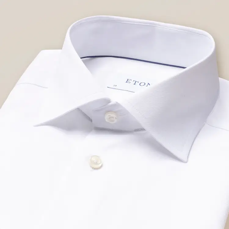 ETON Slim Signature Twill Dress Shirt White