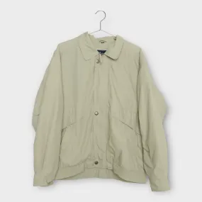 Frantelli Beige Zip Up Vintage Bomber