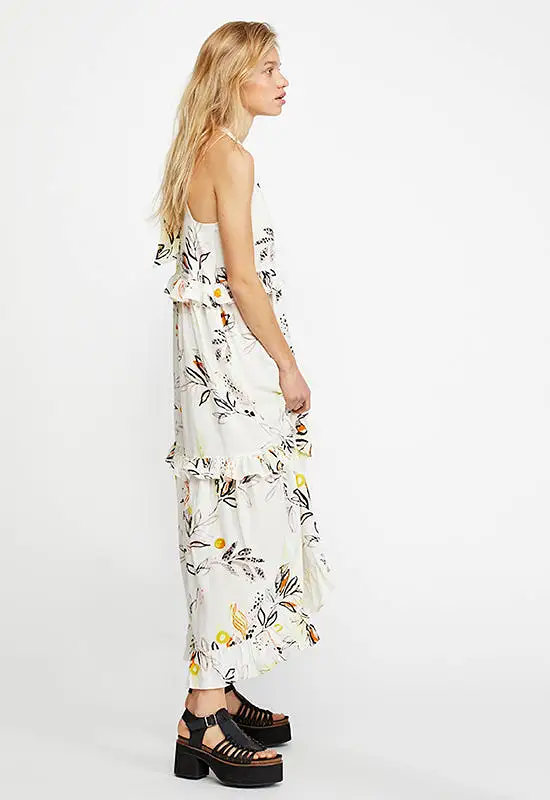 Free People - Anita Ivory Multi Print Maxi Dress