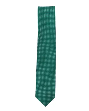 Green and White Diamond Tie