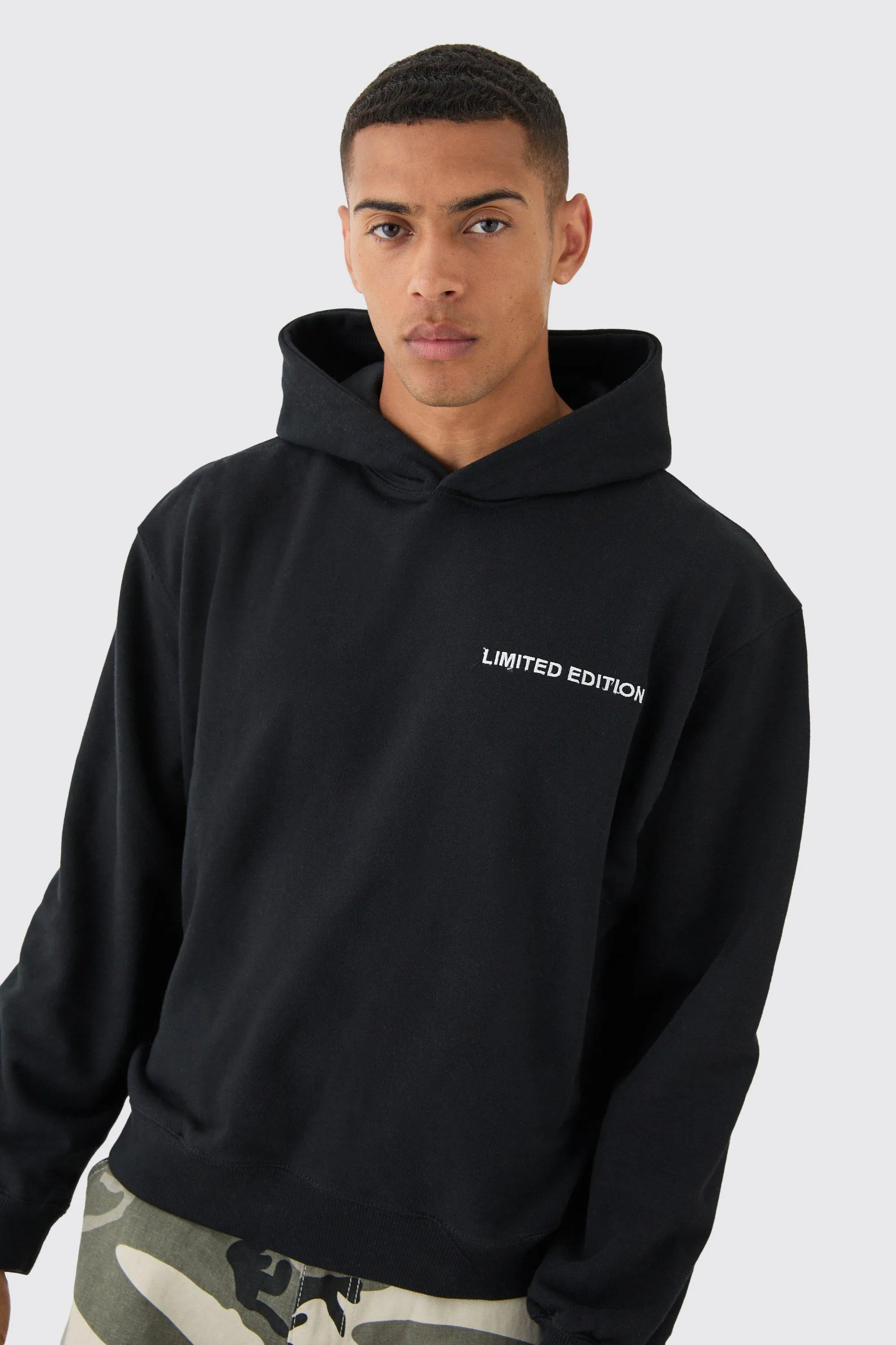 Hoodies & Sweatshirts | Oversized Boxy Loopback Hoodie | boohooMAN