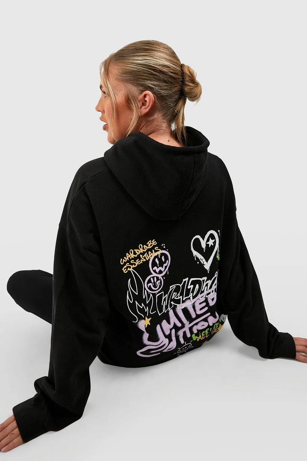 Hoodies & Sweatshirts | Plus Oversized Limited Back Print Hoodie | boohoo