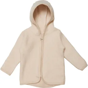 HutteliHut Poofy Jacket In Cotton Fleece, Off White