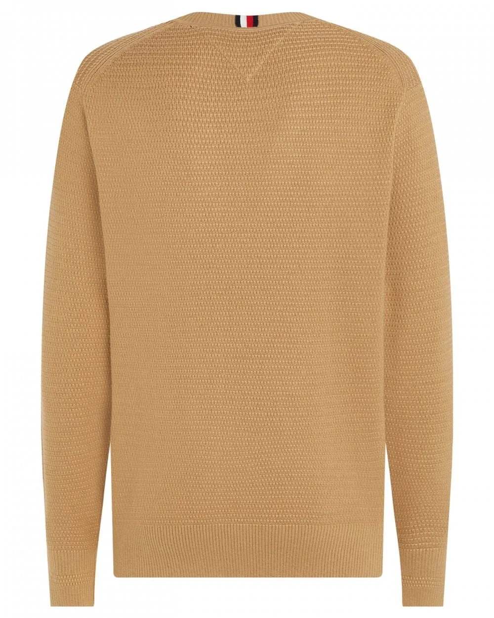 Interlaced Structure Mens C-Neck Jumper