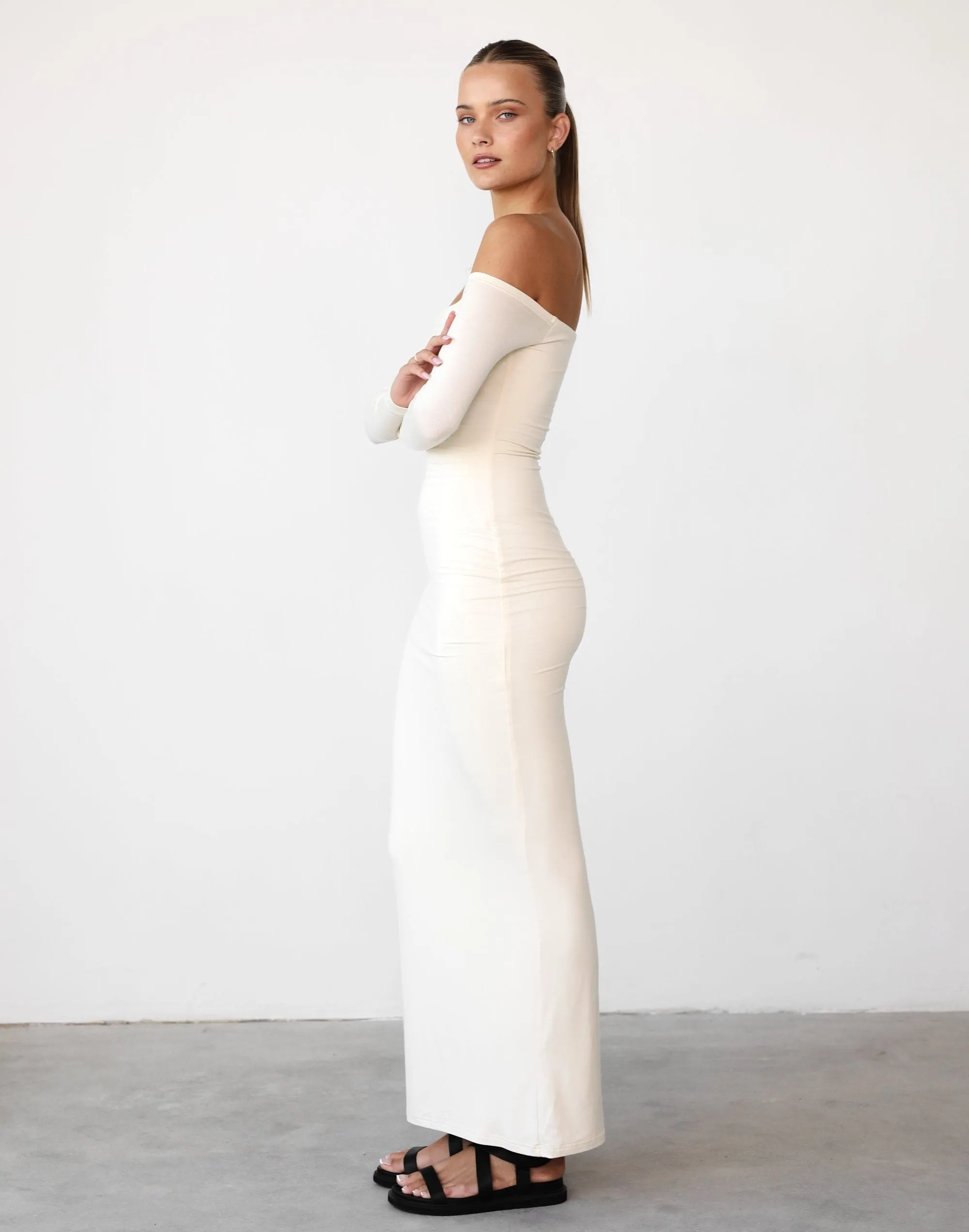 Iris Maxi Dress (Cream)