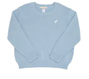 Isaac's Sweater Barrington Blue With Palmetto Pearl Stork Regular price