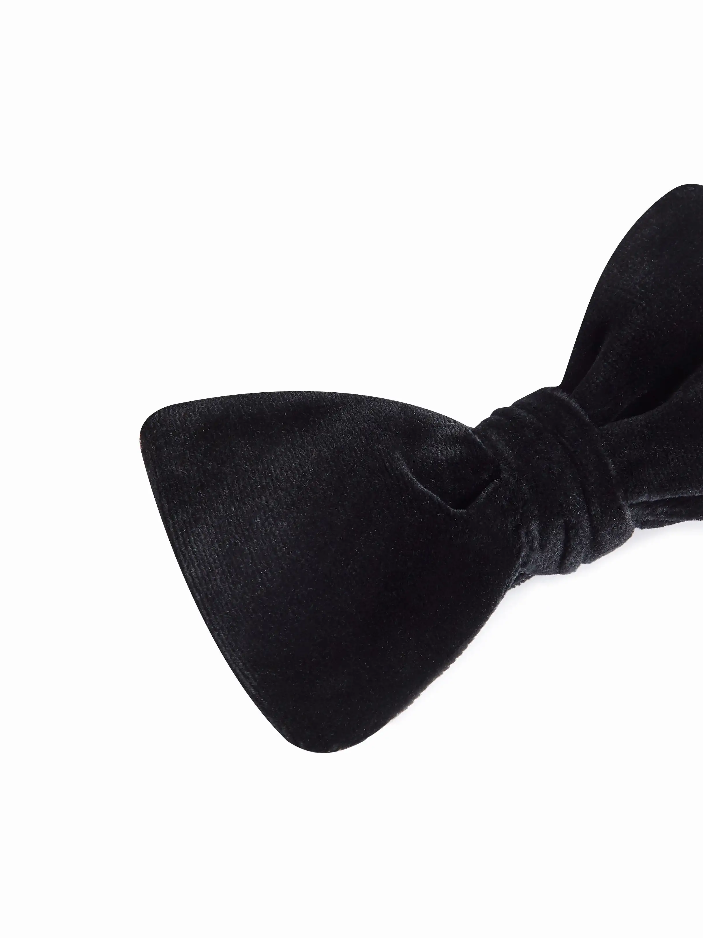 J.Lindeberg Mens Open Bow-Tie Evening Velvet - BLACK