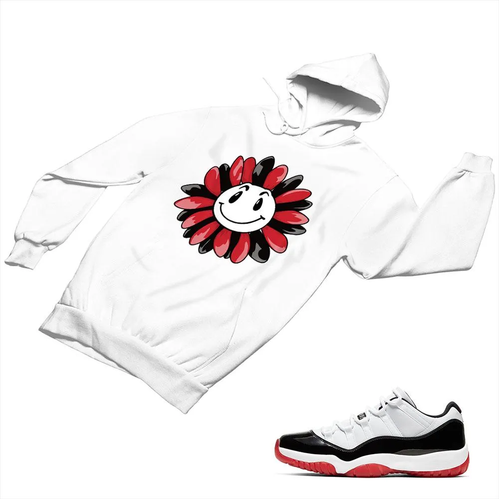 Jordan 11 White Bred Matching Custom Designed Hoodies JD 11-5-7-1