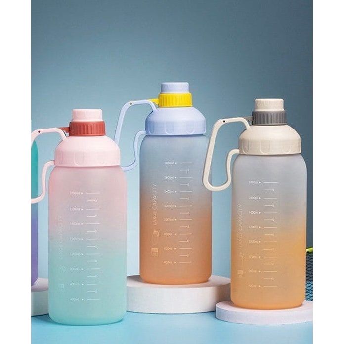 Large Capacity Straw Water Bottle