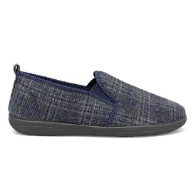 Lewis Men's Check Detail Warm Lined Slipper