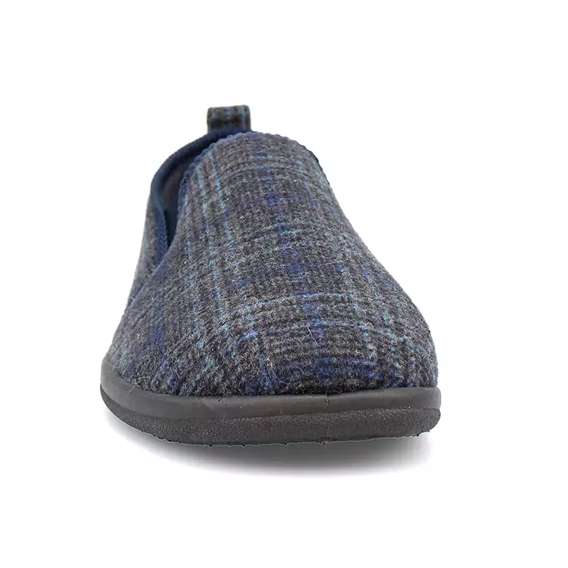 Lewis Men's Check Detail Warm Lined Slipper