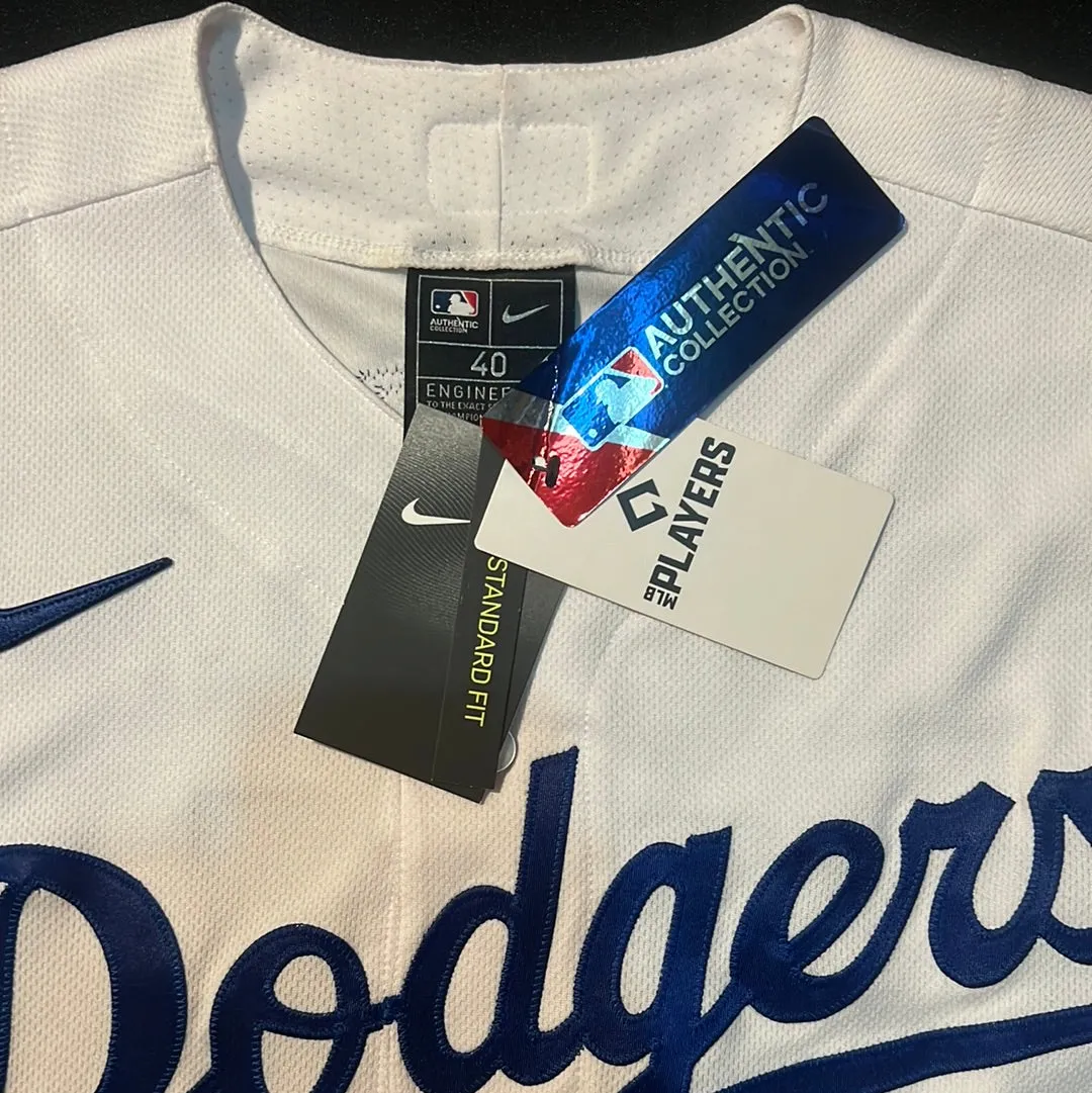 Los Angeles Dodgers MLB Nike Authentic Collection #17 Ohtani - White Standard Fit Mens Jersey