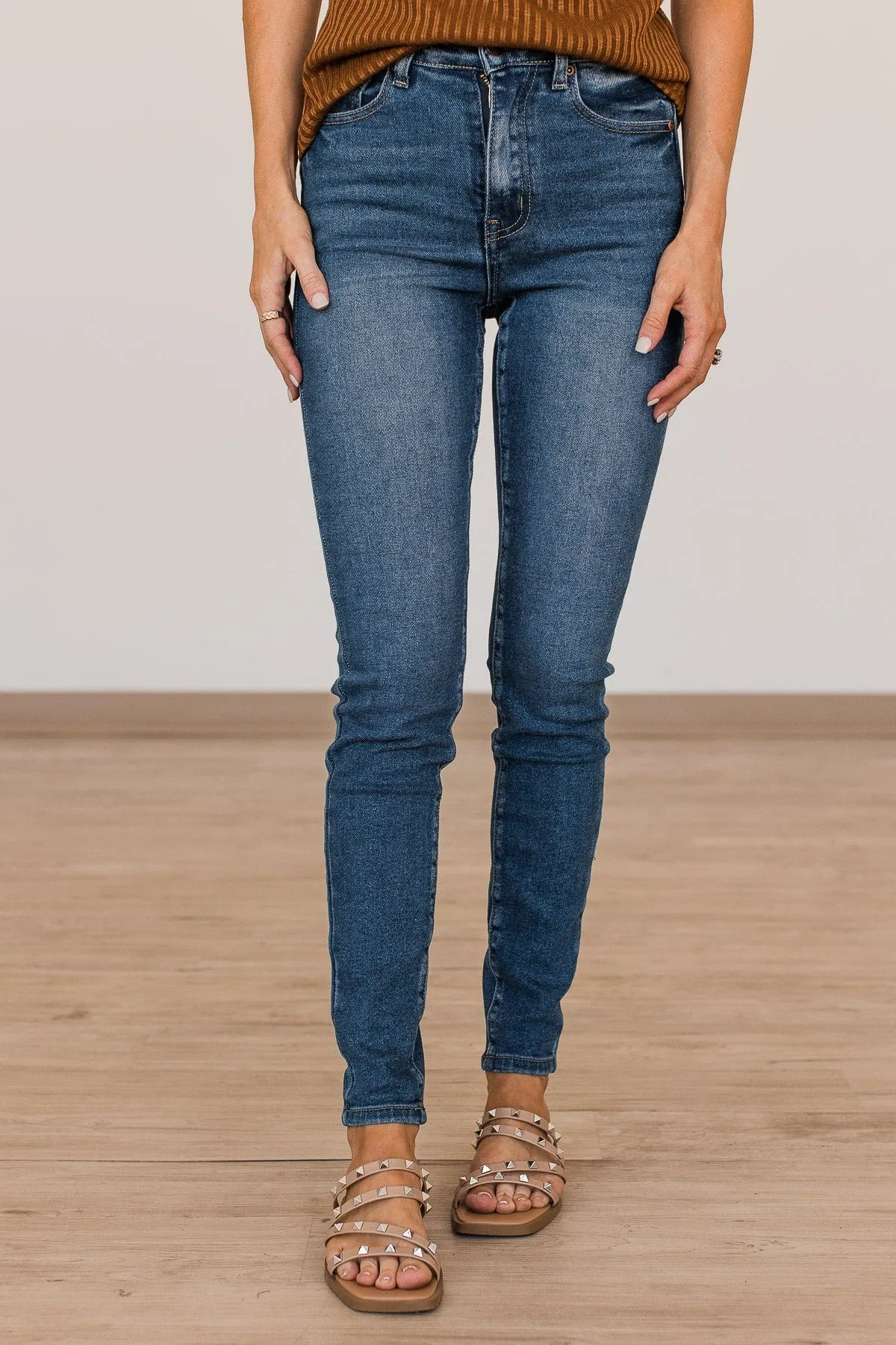 Mack & Mal Skinny Jeans- Oaklynn Wash