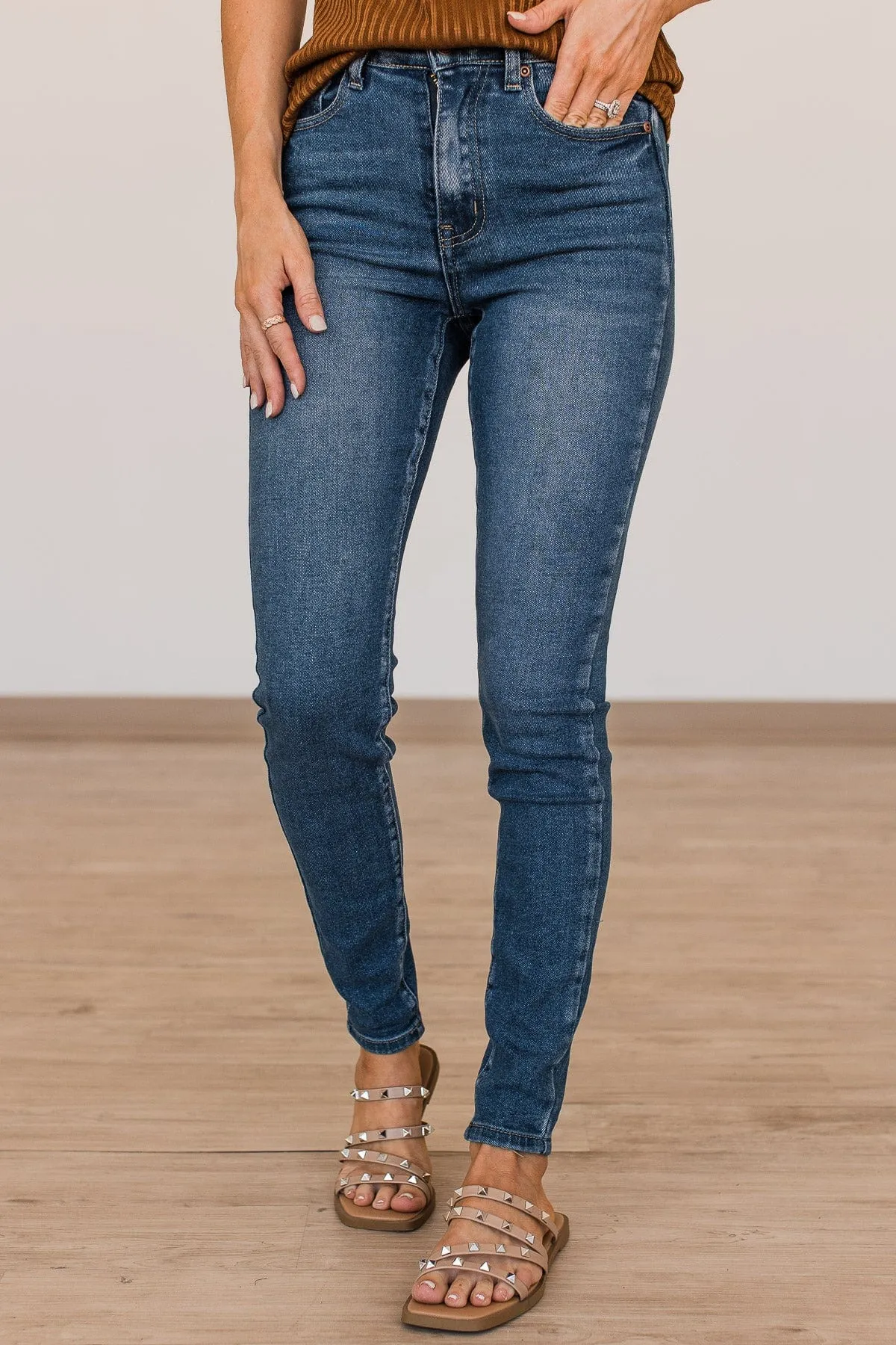 Mack & Mal Skinny Jeans- Oaklynn Wash