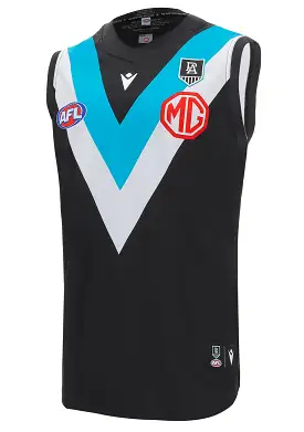 Macron Port Adelaide AFL 2021 Replica Mens Home Guernsey <br> 58127949